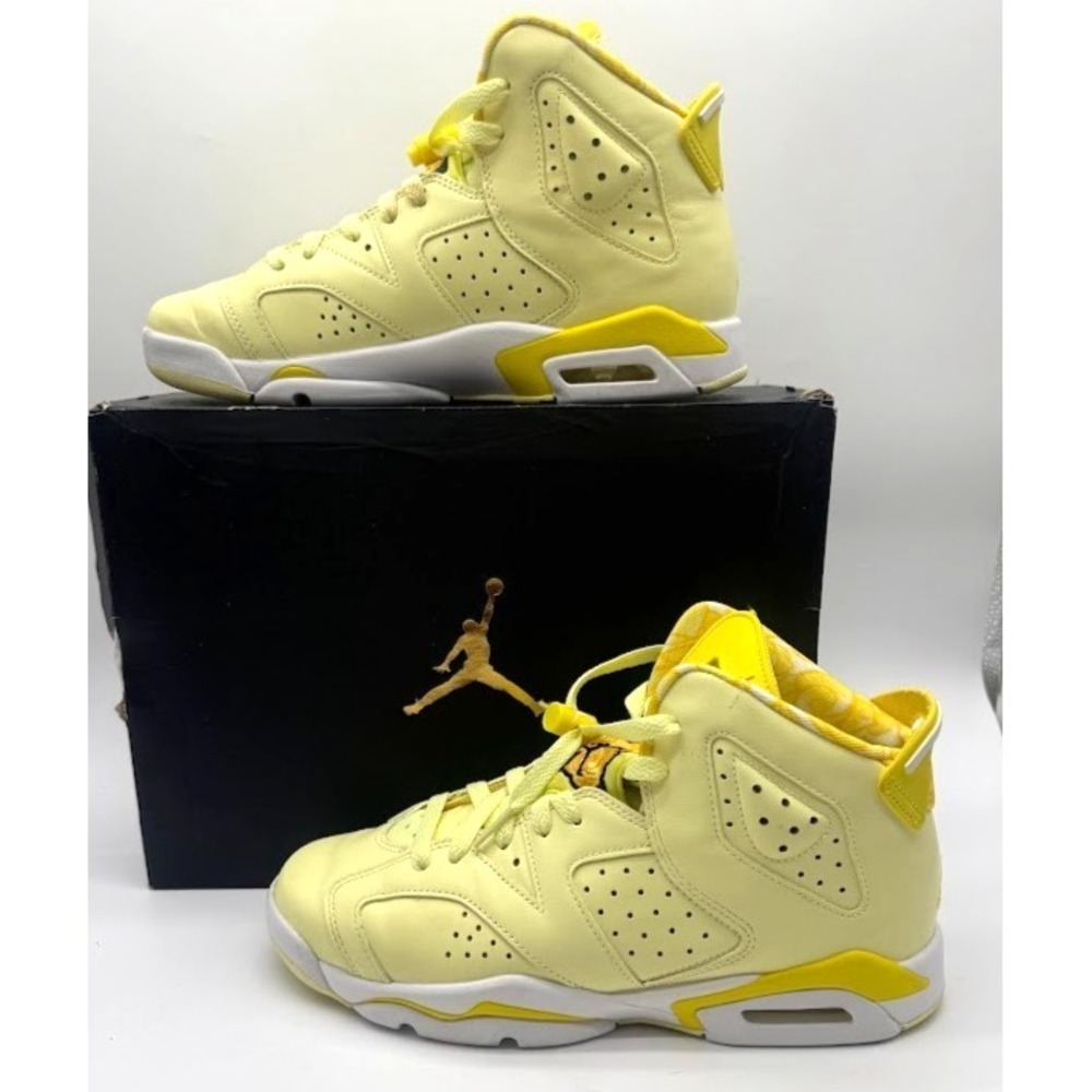 Air Jordan 6 Retro GS Citron Tint‎ Yellow 543390-800 Youth 7Y EU40 w/ Box